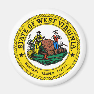 Statliga Virginia, USA Magnet