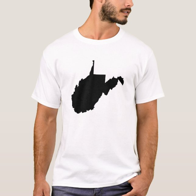 Statliga West Virginia skisserar Tee (Framsida)
