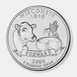 Statliga Wisconsin 2004 inkvarterar magneten Magnet