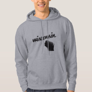 Statliga Wisconsin Tröja Med Luva