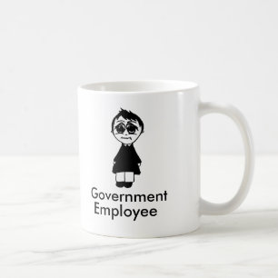 Statligt anställd kaffemugg