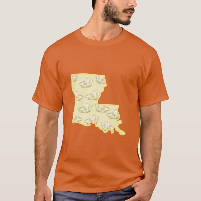 Statligt blomma Magnolia T Shirt (Framsida)