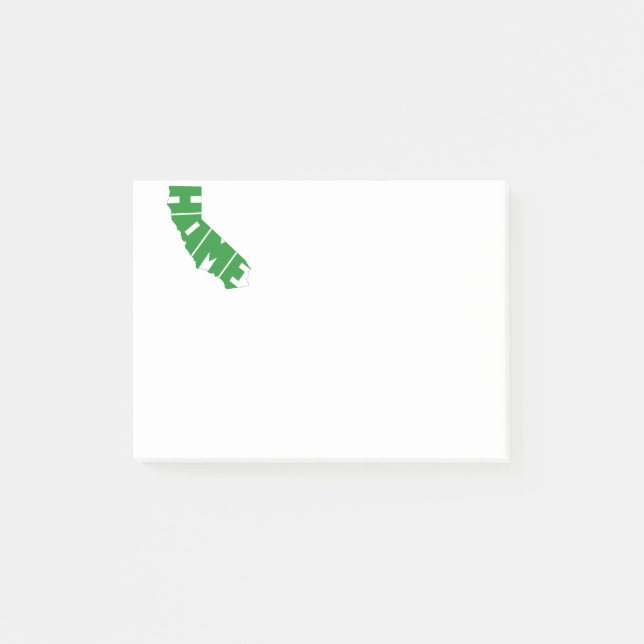 Statligt Kalifornien HEM Post-it Block (Framsida)