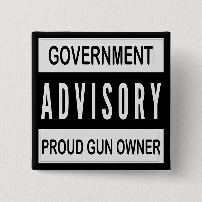 Statligt rådgivande proud Gun Owner # Knapp (Framsida)