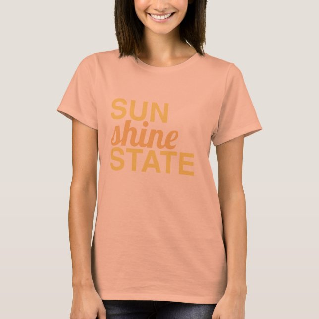 STATLIGT SOLSKEN - soligt, varar besvärad Florida T-shirt (Framsida)