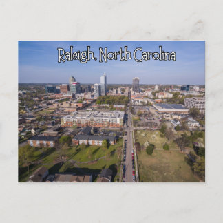 Statligt vykort för Raleigh North carolina