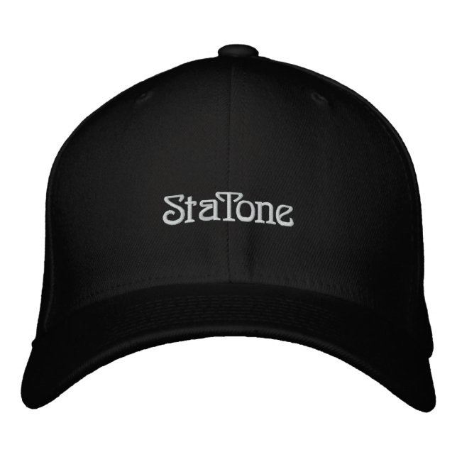 StaTone Black Cap Broderad Keps (Framsida)