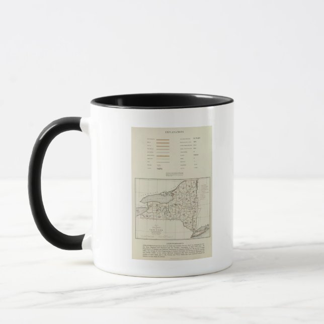 Statsatlas i New York Mugg (Vänster)