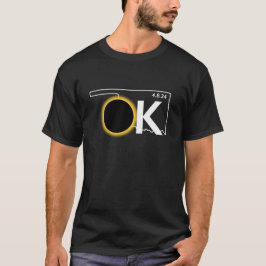 Statsförkortning Eclipse: Oklahoma T Shirt