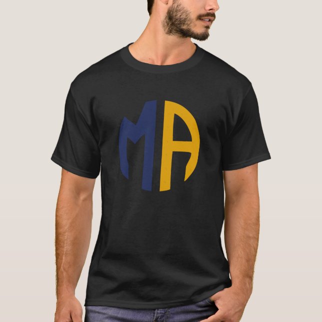 Statsförkortning för Massachusetts T Shirt (Framsida)