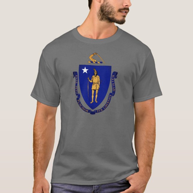Statsförsegling av Massachusetts T Shirt (Framsida)