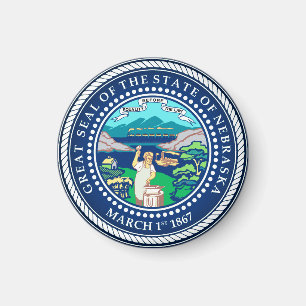 Statsförseglingen Nebraska Magnet