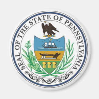 Statsförseglingen Pennsylvania Magnet