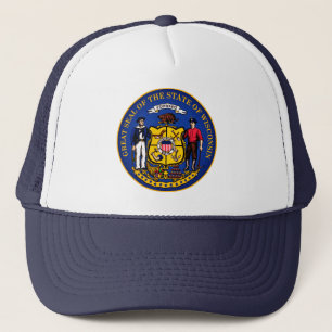 Statsförseglingen Wisconsin Keps