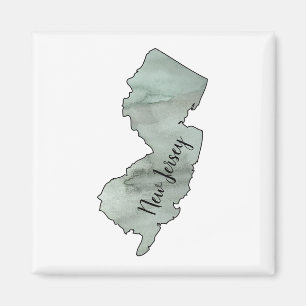 Statsillustration i new jersey magnet