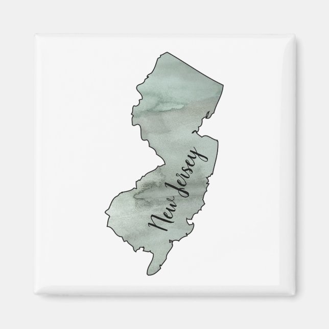 Statsillustration i new jersey magnet (Framsidan)