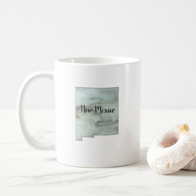 Statsillustration i new mexico kaffemugg (Med munk)