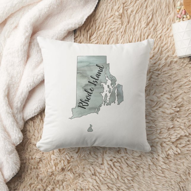 Statsillustration i rhode island kudde (Filt)