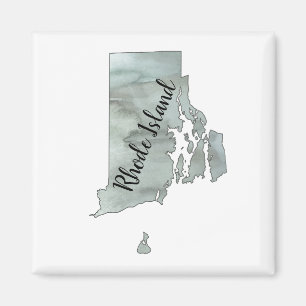 Statsillustration i rhode island magnet
