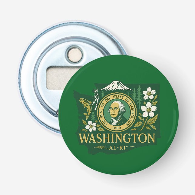 Statsken i Washington Flasköppnare (Framsidan)