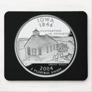 Statskvartal för Iowa Reverse Side Faux Musmatta