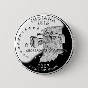 Statskvarteret Indiana Reverse Side Faux Knapp