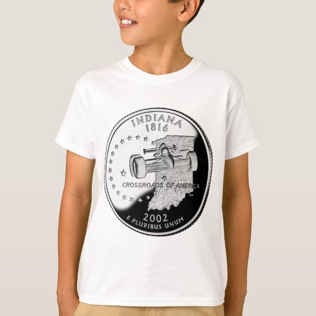 Statskvarteret Indiana Reverse Side Faux T Shirt (Framsida)