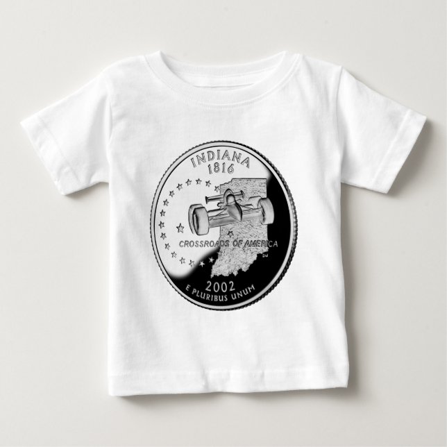 Statskvarteret Indiana Reverse Side Faux Tee (Framsida)