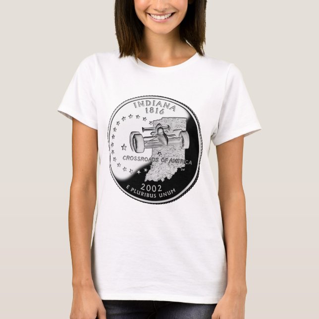 Statskvarteret Indiana Reverse Side Faux Tee Shirt (Framsida)
