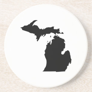 Statsöversikt över Michigan Underlägg Sandsten