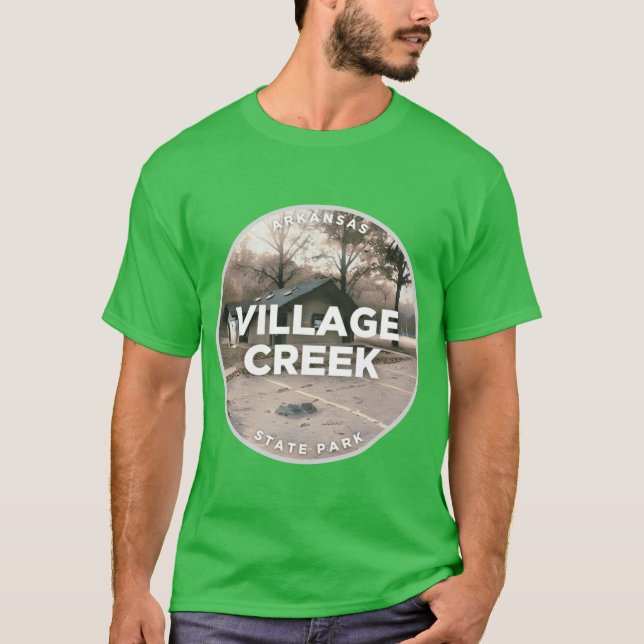 Statsparken Arkansas Village Bäck, omvänd T Shirt (Framsida)