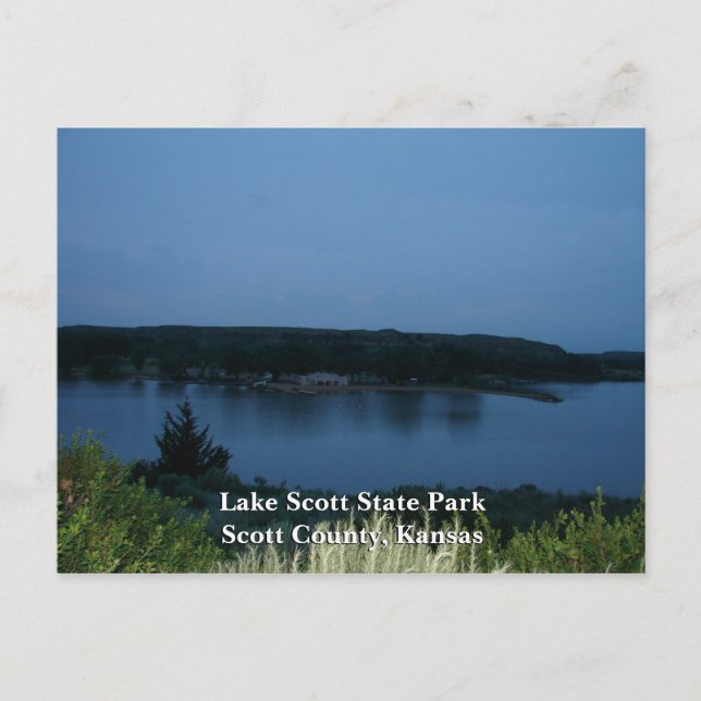 Statsparken Beach House-Sjö Scott Vykort (Framsida)