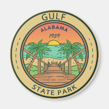 Statsparken bukt Alabama Circle Badge