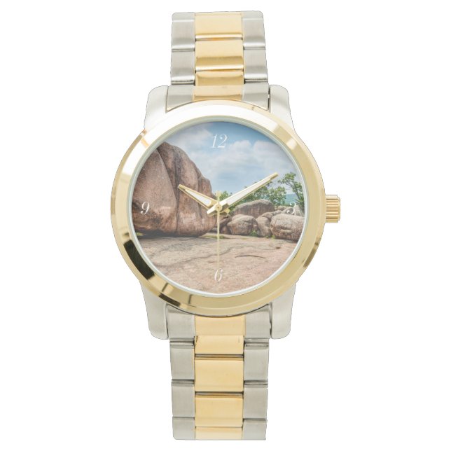 Statsparken Elephant Sten Armbandsur (Framsida)