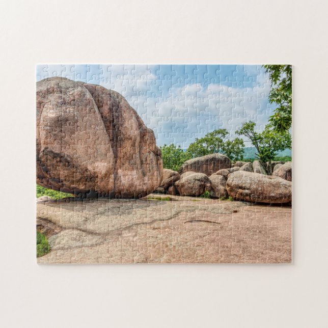 Statsparken Elephant Sten Pussel (Horisontell)