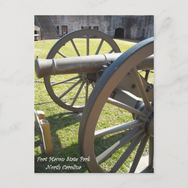 Statsparken Fort Macon NC Vykort (Framsida)