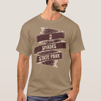 Statsparken i Shades nationalpark Indiana I Flagga T Shirt