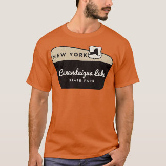 Statsparken i Sjö i New York Välkomstskylt T Shirt