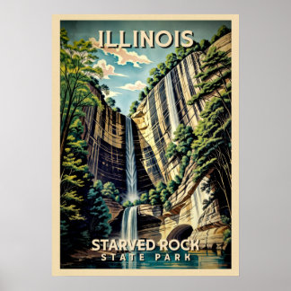 Statsparken Illinois Starved Sten V03 Poster