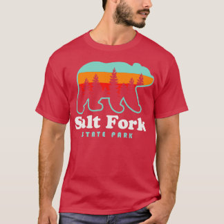 Statsparken Ohio Bear Retro Sunset T Shirt