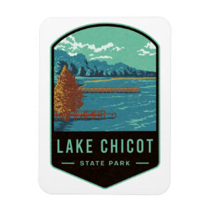 Statsparken sjö Chicot Magnet