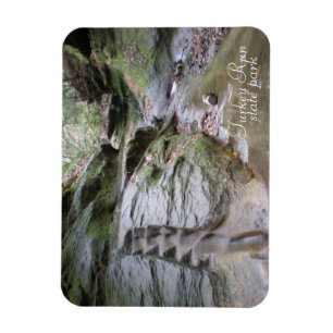Statsparken Springa i Turkiet Eroded Trappor Magnet