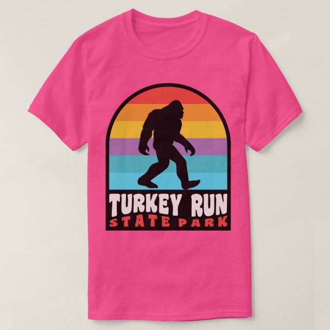Statsparken Springa i Turkiet Retro Sunset T Shirt (Design framsida)