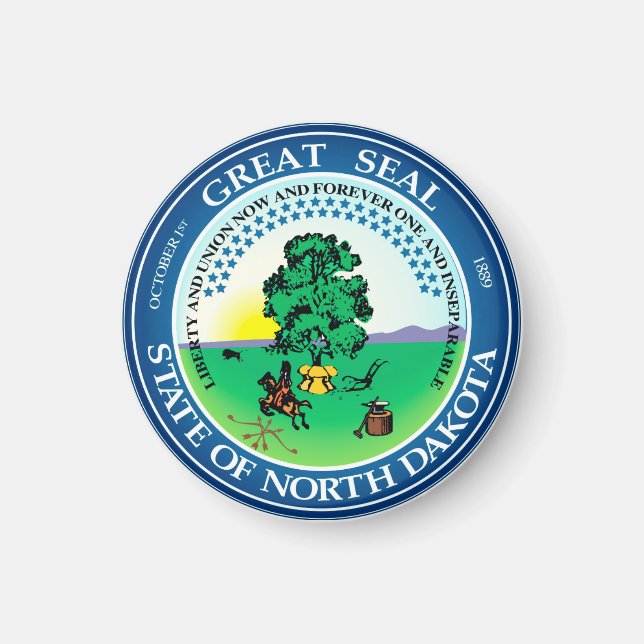 Statssäl i North Dakota Magnet (Framsidan)