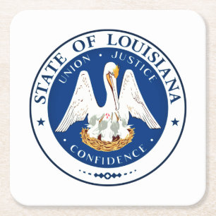 Statssätet i Louisiana Underlägg Papper Kvadrat