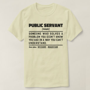 Statstjänstemannen Noun Government Worker Funny T Shirt