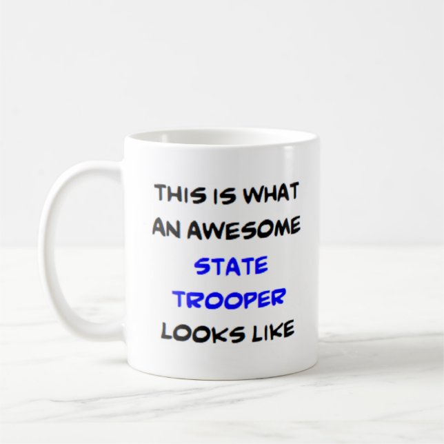 Statstrupen, fantastisk kaffemugg (Vänster)