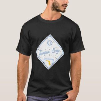 Statsutkast F för delstaten Fläkt Florida i Baseba T Shirt