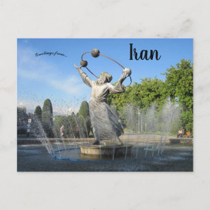 Statue Abu Rayhan al Biruni Teheran Iran Vykort