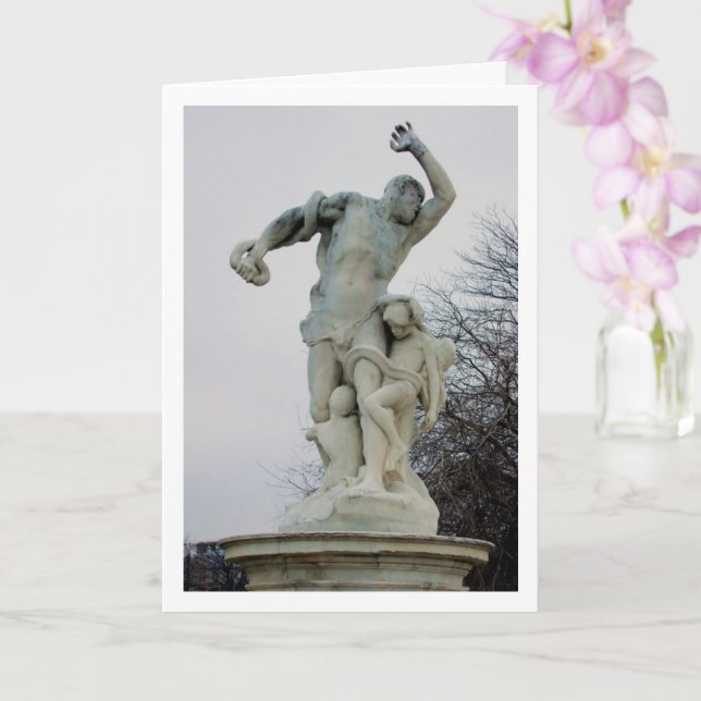 Statue at Avenue Des Champs-Élysées, Paris, Frankr Kort (Orkide)